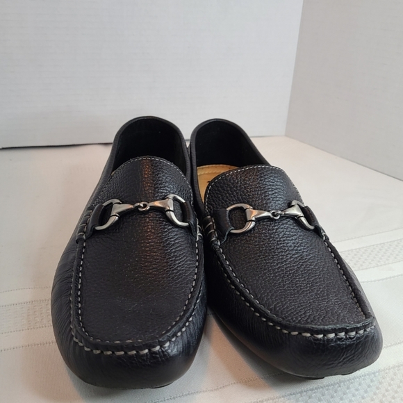 (0000) 14 & Union Men's Classic Horsebit Leather Loafers, Size: 9M Color: Black - Picture 1 of 16